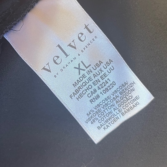 Velvet by Graham & Spencer Black Viscose Blend Duster Cardigan Women's XL - Picture 10 of 11